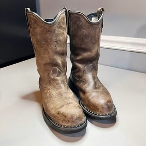 Red Wing Dynaforce Pull On Boot Men's Size 8.5 D Brown 11in Safety Steel Toe